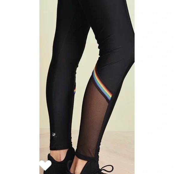 Zara Terez Rainbow Trim Mesh Leggings - Picture 4 of 9